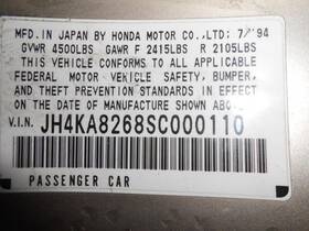 400-60610 Acura Automatic Transmission Coupe 2 Door Fits 93-95 Legend 486228