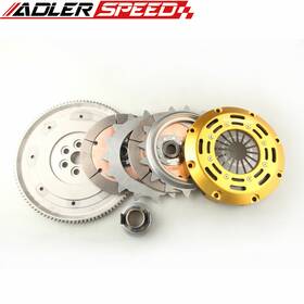 Adlerspeed Ad152d725-1 Race Clutch Twin Disc Kit For 89-91 Honda Civic Crx D15 D16 Standard