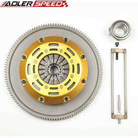 Adlerspeed Adj252d725-1 Racing Performance Clutch Twin Disc Kit For 04-18 Subaru Wrx Sti Ej25 6 Speed