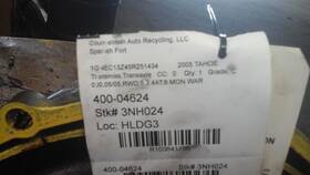 103641756 Chevrolet Truck 400-04624 Automatic Transmission 2wd With Police Package Fits 05-06 Tahoe