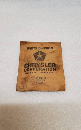 Chrysler Mopar 2508004 Nos Dt 64-74 Roller Package Of 68 Pieces