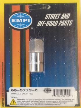 Empi 00-5773-0 Vw Karmann Ghia 1956 - 1974 Transmission Drain And Fill Plug Tool Free Ship