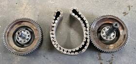 General Motors 34419c Good Used Chain And Sprockets 1966-78 Cad Eldorado Or Toronado Th425 Transmission