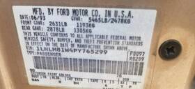 Lincoln 400-03120b Automatic Transmission Id F3ap-7000-ca Fits 93 And Town Car 26215274