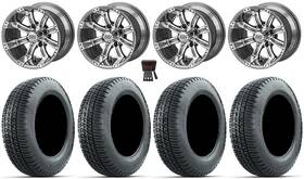 Lsi Wheels / Gtw Tires 105337 Fst2053012 Casino 12 Inch Gunmetal 205x30 Fusion Street E-z-go&club Car