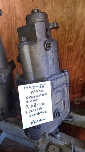 Nash R10b-1g Remanufactured 3 Speed Overdrive Manual Transmission 1947-55 Statesman