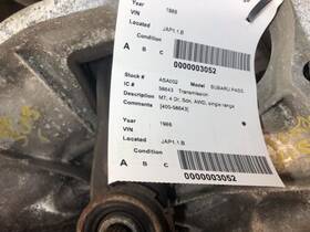 Subaru 32000aa380 Manual Transmission 4wd With Turbo Thru 12/86 Fits 85-87 Xt 1018