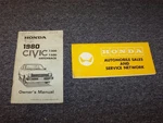 1980 Honda Civic Hatchback Owner's Manual User Guide Book Set 1300 1500. Fixed Price $37.25.