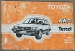 1984 Toyota Tercel 4WD Owners Manual Hachback Wagon Std Bas Dlx SR5 I4 1.5L. Fixed Price $23.99.