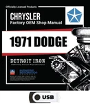 1971 Dodge Factory Oem Shop Manuals On Usb. Fixed Price $43.50.