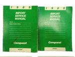 1989 Conquest Service Manuals 2-VOLUMES 81-270-9015/9016 Engine/body/electrical. Fixed Price $34.99.