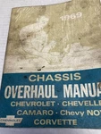 1969 Chevrolet Chassis Overhaul Manual Factory Chevelle, Camaro, Ii. Fixed Price $19.99.