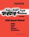1988 Toyota 4-RUNNER & Truck Shop Service Repair Manual Book Engine Drivetrain. Fixed Price $142.00.
