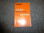 1982 Honda Civic Owner's Manual Hatchback Wagon Sedan 1300 1500 1.3L 1.5L. Fixed Price $37.25.