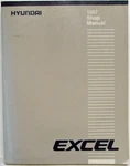 1987 Hyundai Excel Service Shop Repair Manual. Fixed Price $39.76.