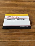 1990 Toyota Corolla All Trac / 4WD Owners Manual Oem Free Shipping. Fixed Price $31.50.