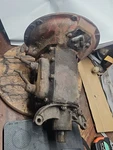 Early Ford Flathead V8 Transmission. Side Lincage, Column Shift, 3 Tree. Fixed Price $375.00.