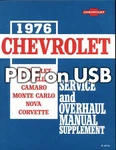 1976 Usb Shop Manual Chevelle Monte Carlo Camino Malibu Chevrolet Repair. Fixed Price $36.00.