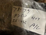 1978-79 Ford F250 4WD I6/300. Manual NP435. A/c Harness Parts Repair. Fixed Price $104.49.
