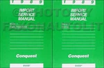 1989 Chrysler Conquest Shop Manual 2 Volume Set Dealer Repair Service Books. Fixed Price $51.95.
