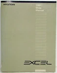 1991 Hyundai Excel Service Shop Repair Manual. Fixed Price $70.29.