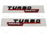 Turbo 4MATIC+PLUS Fender Amg Emblem Matte Black Red Badge For Mercedes E53 CLS53. Fixed Price $26.99.