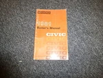 1981 Honda Civic Owner's Manual Hatchback Wagon Sedan 1300 1500 1.3L 1.5L. Fixed Price $37.25.